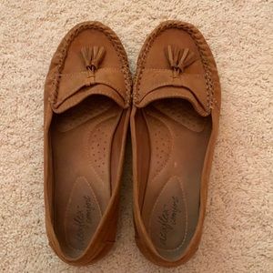 Tan Moccasin Slip-Ons